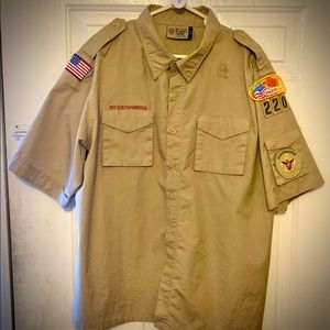 BSA Boy Scout Adult Uniform Shirt - Used